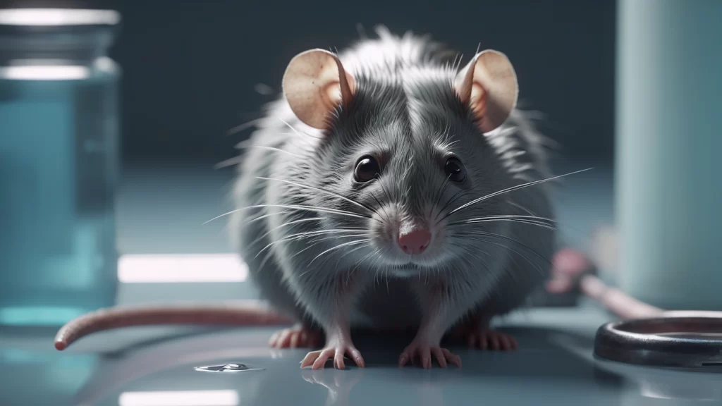 Un triste ratón de laboratorio.